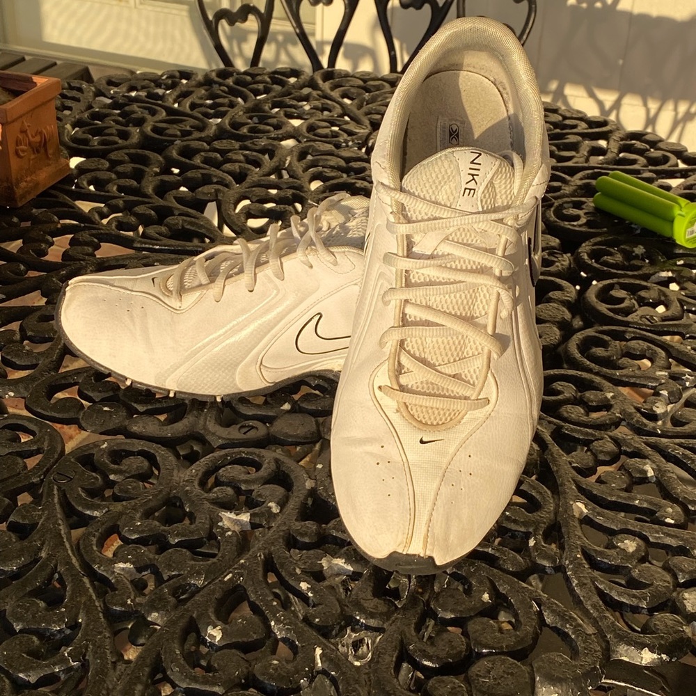 Nike Reax Trainer III SL White Metallic Silver Mens Shoes 333765 101 Size 12
